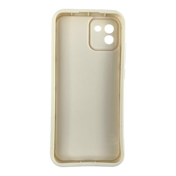 Чехол силиконовый Soft Touch для Samsung Galaxy A03 молочный (Полная защита камеры) 0053944 фото