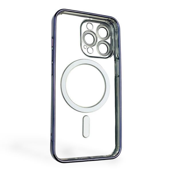 Чехол для Apple iPhone 13 Pro с линзами на камере с MagSafe на айфон 13 про фиолетовый 0034383 фото