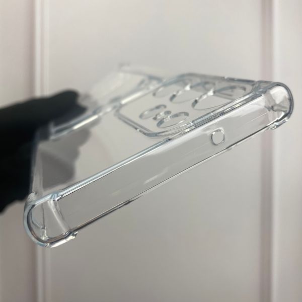 Чохол для Samsung Galaxy S23 Ultra SM-S918B з бронь кутами з кишенею для візиток карток k-pop на самсунг с23 ультра прозорий 0000271 фото