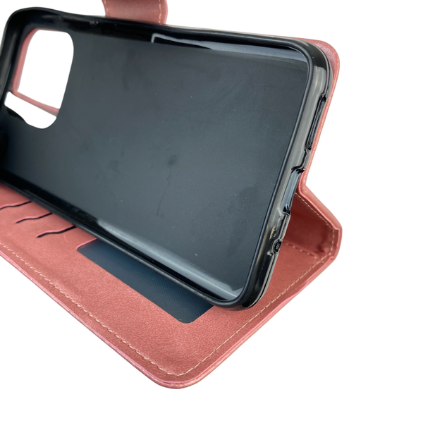 Чохол-книжка для телефона Xiaomi Redmi 10C шкіряна з магнитною застібкою на сяомі редмі 10с рожева 0025370 фото