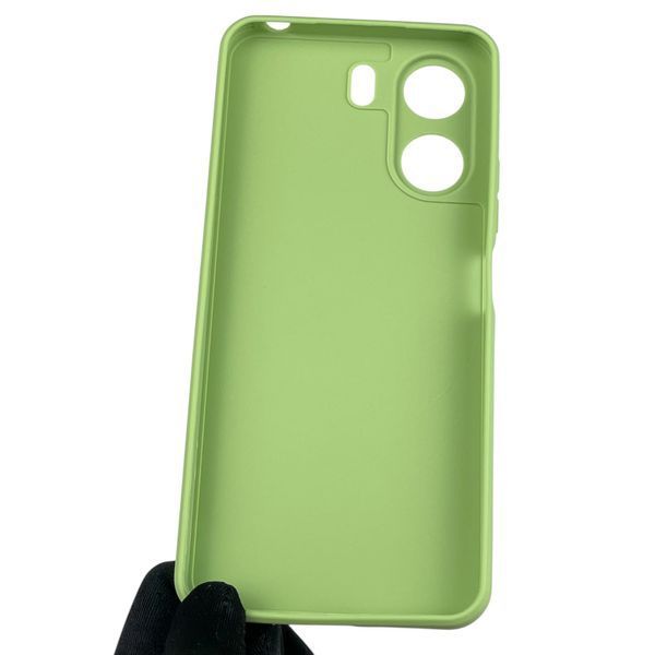Чехол для Xiaomi Poco C65 с квадратными гранями с защитой камеры на сяоми поко с65 фисташковый 0012755 фото
