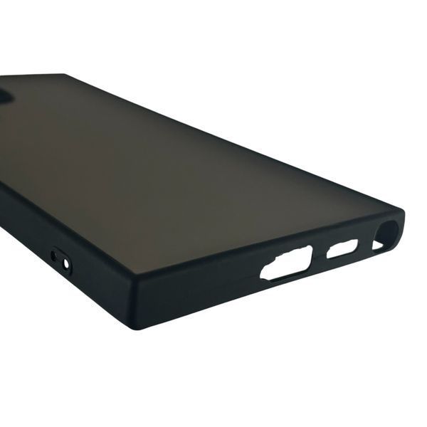 Чохол для Samsung Galaxy S24 Ultra (SM-S928B) матовий з високими бортами з захистом камери на самсунг с24 ультра чорний 0012122 фото