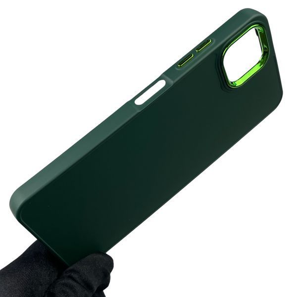 Чохол для Samsung Galaxy A22 5G (SM-A226) із захистом на камері з мікрофіброю на самсунг а22 5г т-зелений 0012172 фото