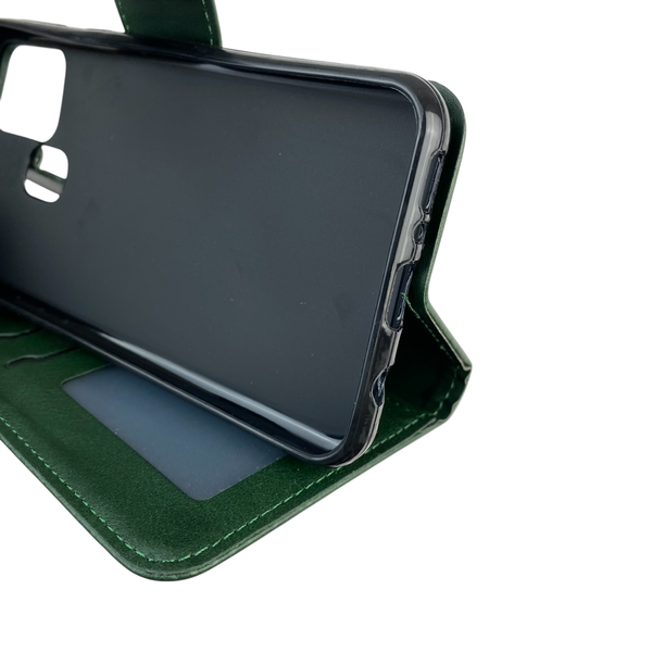 Чехол-книжка для телефона Samsung Galaxy M31 (SM-M315F) кожанная с магнитной застежкой на самсунг м31 зеленая 0025331 фото
