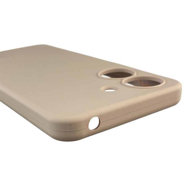 Чехол для Xiaomi POCO C65 силиконовый с микрофиброй нескользящий на сяоми поко с65 пудровый 0032468 фото