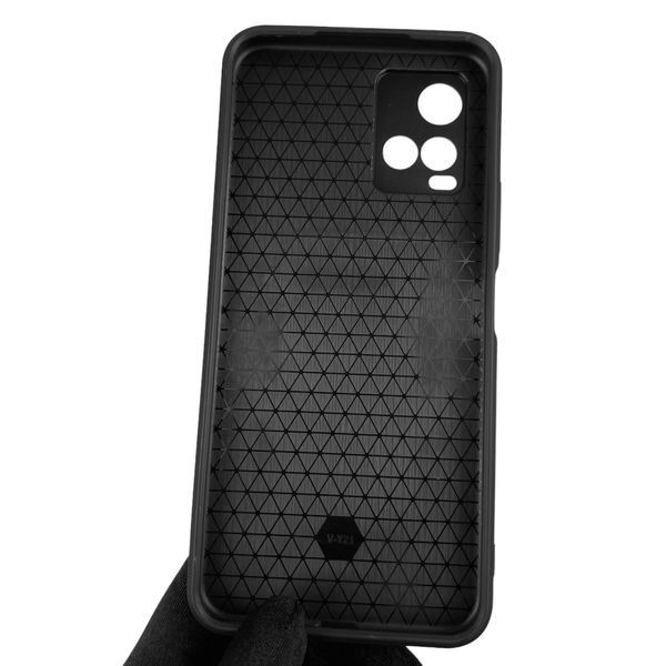 Чехол для Vivo Y21 бронированный с кольцом со шторкой на камеру на виво у21 чёрный 0004184 фото