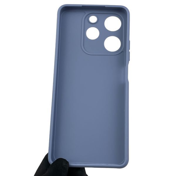 Чехол для Tecno Spark 10 Pro (KI7) с квадратными гранями с защитой камеры на техно спарк 10 про голубой 0012653 фото