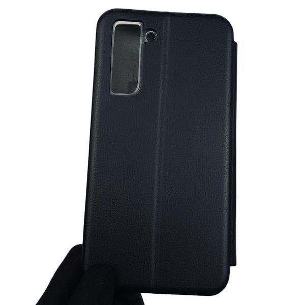 Чехол-книжка для Samsung Galaxy S21 FE SM-G990B с подставкой на самсунг с21 фе чёрная 0001400 фото