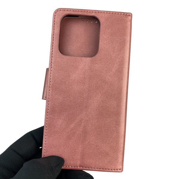 Чохол-книжка для телефона Xiaomi Redmi 10C шкіряна з магнитною застібкою на сяомі редмі 10с рожева 0025370 фото