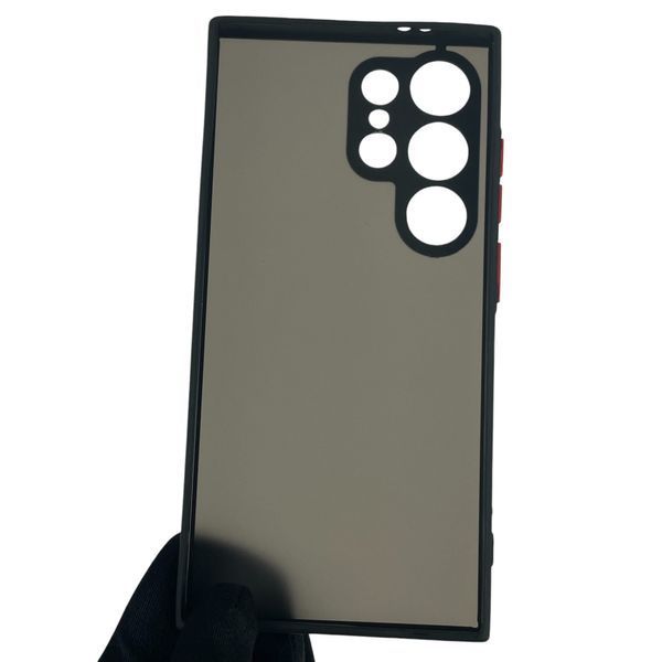Чохол для Samsung Galaxy S24 Ultra (SM-S928B) матовий з високими бортами з захистом камери на самсунг с24 ультра чорний 0012122 фото