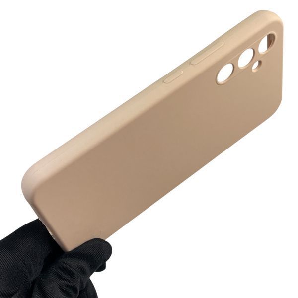 Чехол для Samsung Galaxy A34 5G (SM-A346E) силиконовый с микрофиброй нескользящий на самсунг а34 5г пудровый 0031936 фото