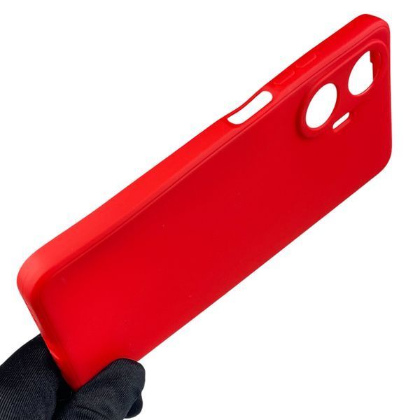 Чохол для Realme C55 з квадратними гранями із захистом камери на реалмі с55 червоний 0012553 фото
