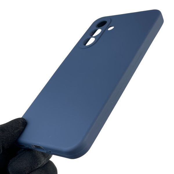Чехол для Samsung Galaxy A26 (SM-A266) силиконовый с микрофиброй нескользящий на самсунг а26 темно-синий 0031886 фото