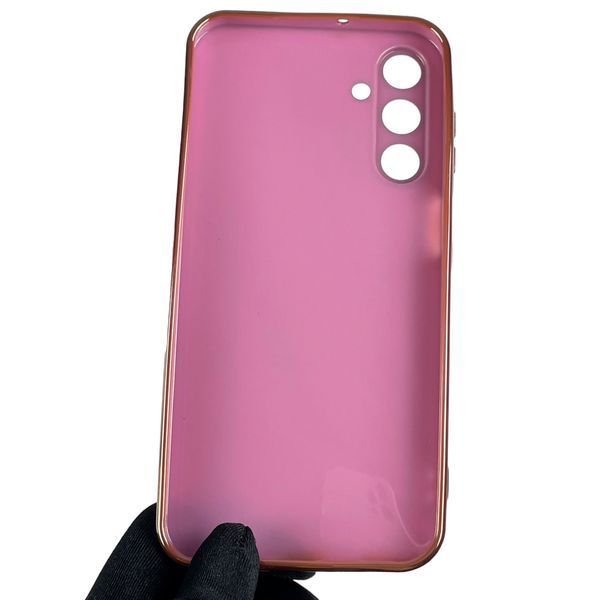 Чохол для Samsung Galaxy A15 (SM-A155M) із золотою окантовкою із захистом камери на самсунг а15 бузковий 0008312 фото
