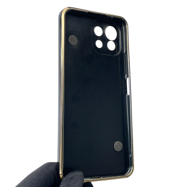 Чехол для телефона Xiaomi Mi 11 Lite 5G NE женский с ремешком и украшениями и золотой окантовкой на сяоми ми 11 лайт 5г черный gs1 0016350 фото