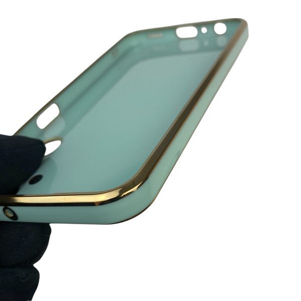 Чехол для Samsung Galaxy A24 SM-A245F с защитой камеры с золотой окантовкой на самсунг а24 бирюзовый gs1 0019725 фото