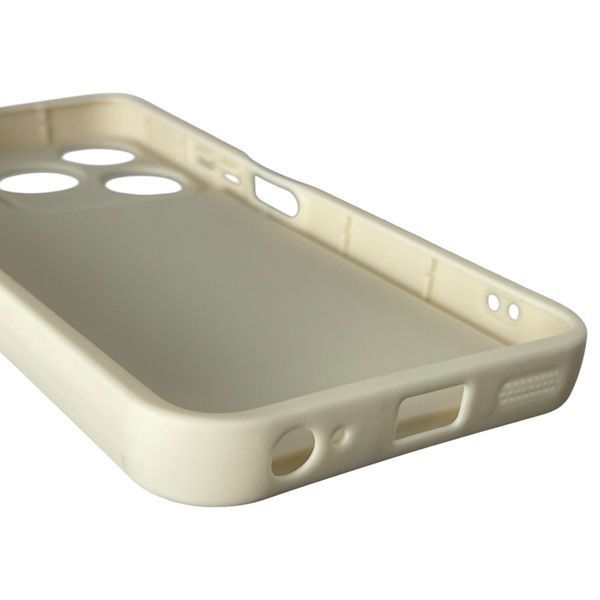 Чохол силіконовий Soft Touch з 3D принтом милий ведмедик для TECNO Spark 10 (KI5q) молочний (Повний захист камери) 0044824 фото