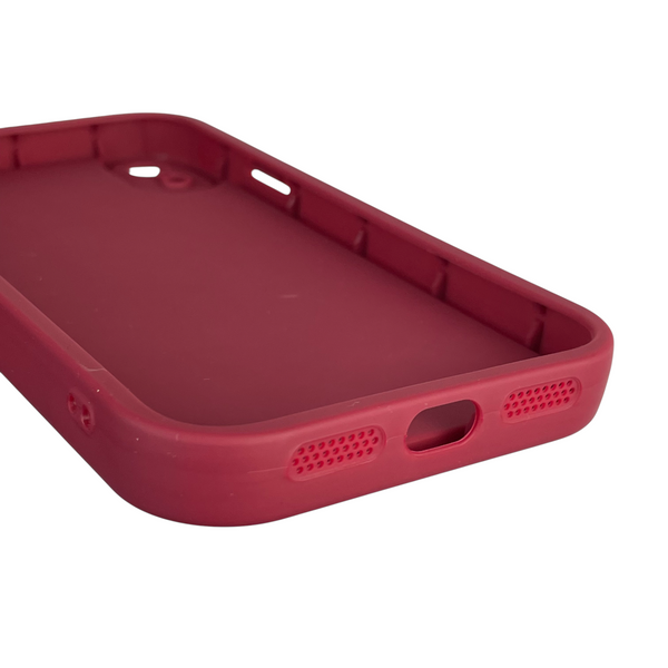 Чохол силіконовий Soft Touch з 3D принтом для Apple iPhone Xr бордовий (Повний захист камери) 0040246 фото