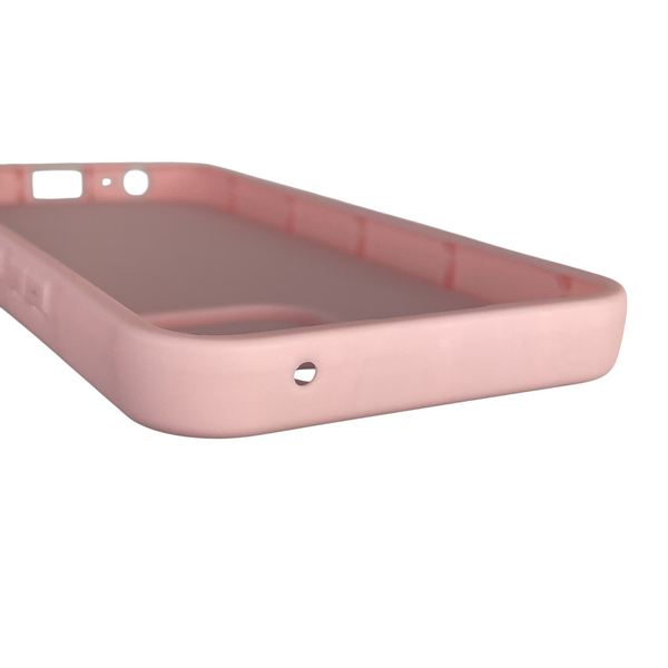 Чехол силиконовый Soft Touch с 3D принтом Майнкрафт для Realme 8 розовый (Полная защита камеры) 0041089 фото