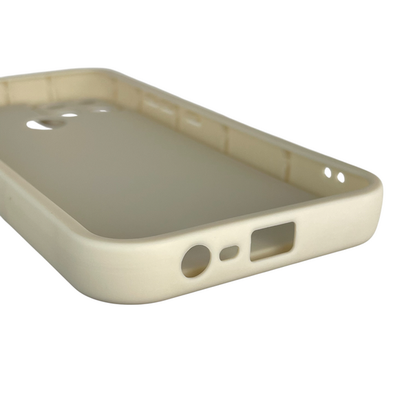 Чохол силіконовий Soft Touch з 3D принтом для Realme C21Y молочний (Повний захист камери) 0040351 фото