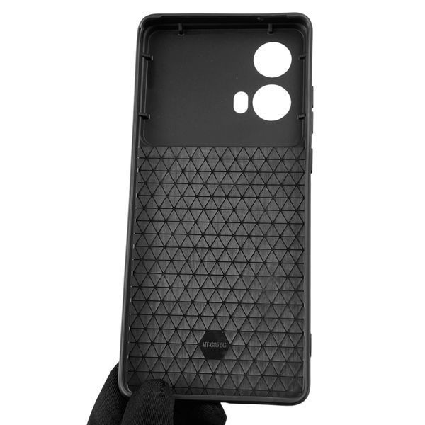 Чохол для Motorola G85 броньований з кільцем-тримачем зі шторкою на моторола г85 чорний rg1 0012261 фото
