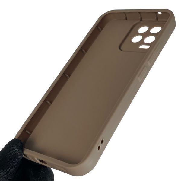 Чехол силиконовый Soft Touch с 3D принтом для Realme 8 Pro коричневый (Полная защита камеры) 0044565 фото