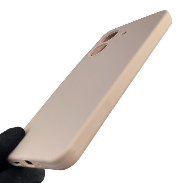 Чехол для Xiaomi POCO C65 силиконовый с микрофиброй нескользящий на сяоми поко с65 пудровый 0032468 фото