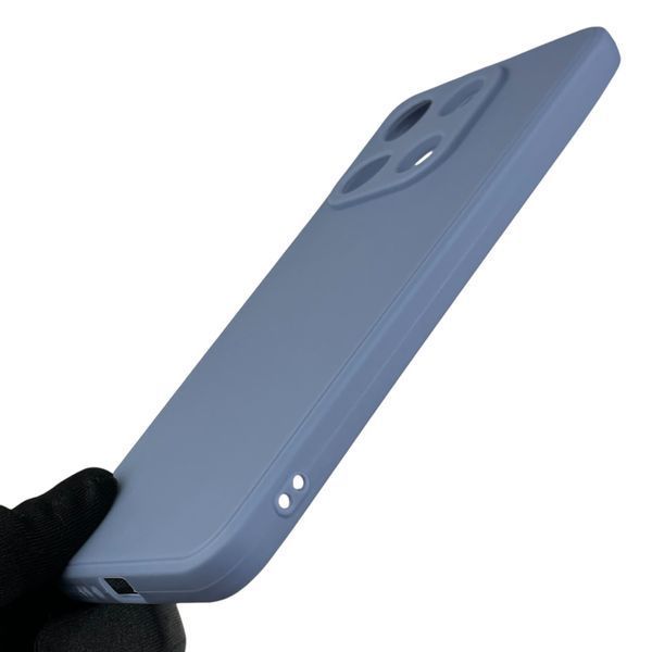 Чохол для Xiaomi Redmi Note 13 4G з квадратними гранями із захистом камери на сяомі редмі нот 13 4г блакитний 0012855 фото