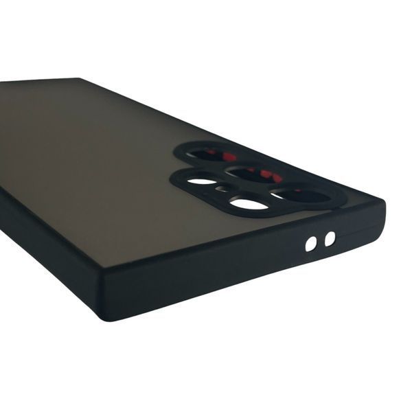 Чохол для Samsung Galaxy S24 Ultra (SM-S928B) матовий з високими бортами з захистом камери на самсунг с24 ультра чорний 0012122 фото