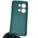 Чехол силиконовый оригинальный Soft Touch с 3D принтом милый мишка для Xiaomi Poco M6 Pro 4G темно-зеленый (Полная защита камеры) 0043842 фото 3