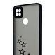 Чохол для телефона Xiaomi Redmi 9C с 3D принтом зірочки із захистом камери чорний 0059239 фото 4