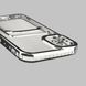 Чехол для Apple iPhone 11 с серебряной окантовкой с карманом для карт на айфон 11 серебряный 0012983 фото 6