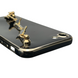 Чехол для телефона Apple iPhone 7 женский с ремешком и украшениями и золотой окантовкой на айфон 7 черный gs1 0016194 фото 5