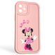 Чехол силиконовый оригинальный Soft Touch с 3D принтом волшебной минни маус для Apple iPhone 12 розовый (Полная защита камеры) 0049495 фото 1