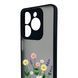 Чохол для телефона Tecno Spark 20C BG7n с 3D принтом польові квіти із захистом камери чорний 0059289 фото 4