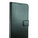 Чехол-книжка для Realme Note 70 черная (натуральная кожа, магнитный хлястик, подставка) 0062512 фото 3