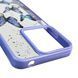 Чехол для Motorola G15 с блёстками с бабочками на моторола г15 сиреневый 0037559 фото 5