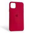Чохол Silicone Case для Apple iPhone 11 Pro Max малиновий (софт-тач, мікрофібра всередині)
