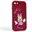 Чохол силіконовий Soft Touch з 3D принтом чарівна мінні маус для Apple iPhone SE 2020 бордовий (Повний захист камери)