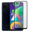 Захисне скло для телефона Samsung Galaxy M21 (SM-M215F) протиударне повноекранне на самсунг м21 чорне