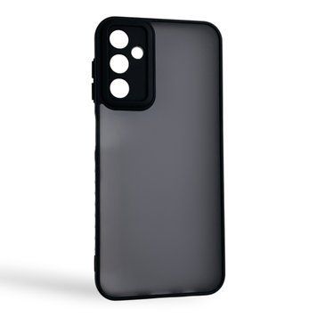 Чехол для Samsung Galaxy A14 4G черный матовый полупрозрачный (бампер, защита камеры) 0062180 фото
