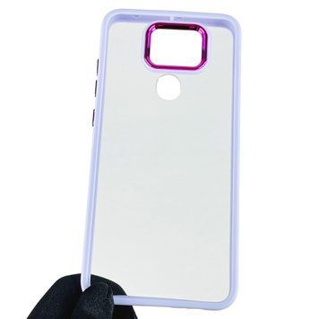 Чехол для Xiaomi Redmi Note 9 с цветными высокими бортами на редми нот 9 сиреневый 0007878 фото