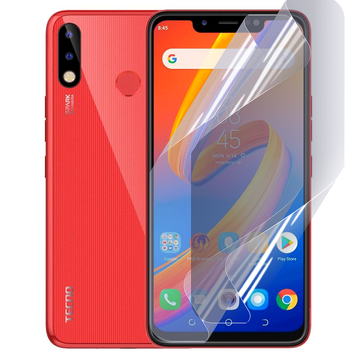 Плівка гідрогелева для Tecno Spark 3 глянцева протиударна на техно спарк 3 прозора 0035164 фото