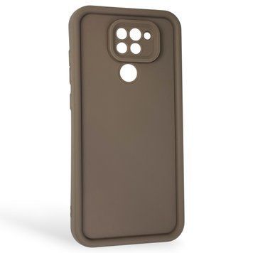 Чохол силіконовий Soft Touch для Xiaomi Redmi Note 9 коричневий (Повний захист камери) 0040060 фото