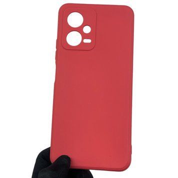 Чехол для Xiaomi Redmi Note 12 5G с квадратными гранями с защитой камеры на сяоми нот 12 5г красный 0012705 фото