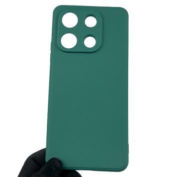 Чохол для Xiaomi Redmi Note 13 4G з квадратними гранями із захистом камери на сяомі редмі нот 13 4г зелений 0012856 фото