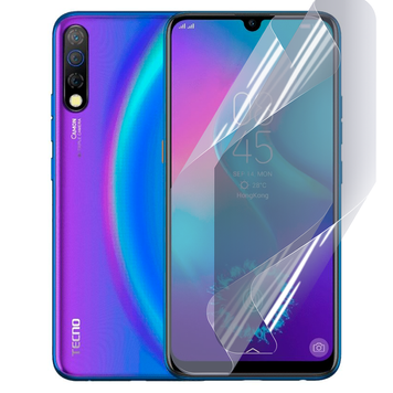 Плівка гідрогелева для Tecno Camon 12 Pro глянцева протиударна на техно камон 12 про прозора 0035012 фото