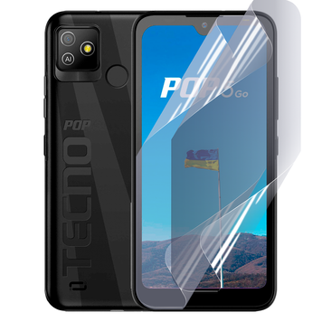 Плівка гідрогелева для Tecno Pop 5 Go глянцева протиударна на техно поп 5 го прозора 0035114 фото