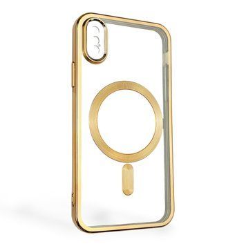 Чехол для Apple iPhone XS с линзами на камере с MagSafe на айфон хс золотой 0034544 фото