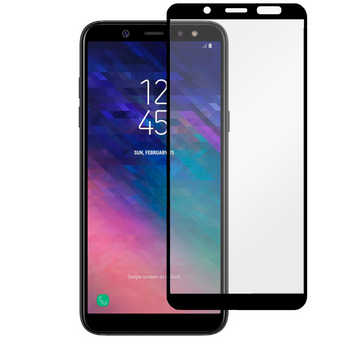 Защитное стекло МАТОВОЕ для телефона Samsung Galaxy A6 2018 (SM-A600) противоударное на самсунг а6 2018 черное 0039043 фото